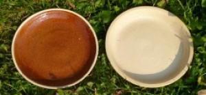 Misky na vodu VELKÉ - keramika (17 - 18 cm)