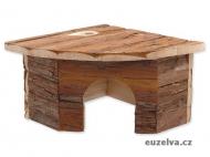Rohový dřevěný domek STŘEDNÍ