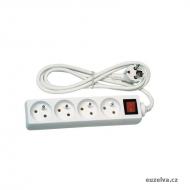 Prodlužovací kabel s vypínačem 4x zásuvka